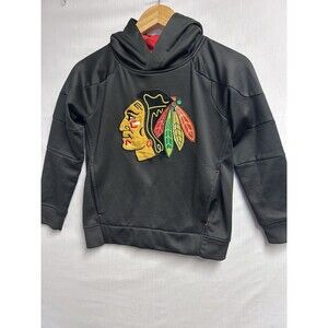 NHL Chicago Blackhawks Performance Youth Hoodie Pullover Small (8)